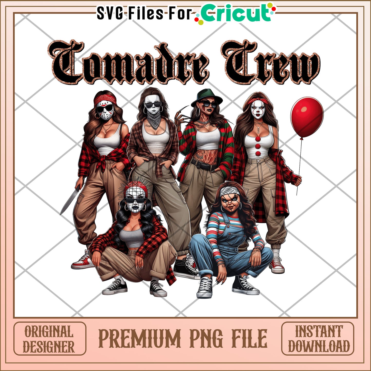 Comadre crew png, spirit halloween png, halloween ends png