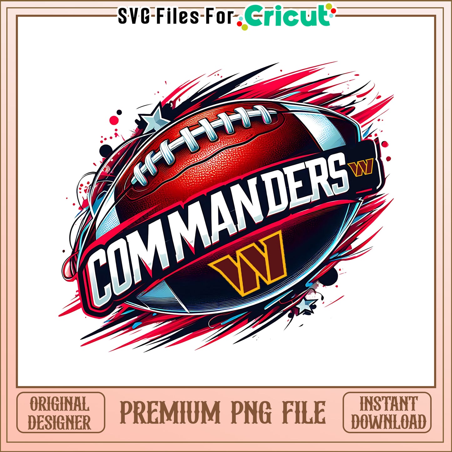 Commanders logo rugby ball png, Washington Commanders png, NFL png