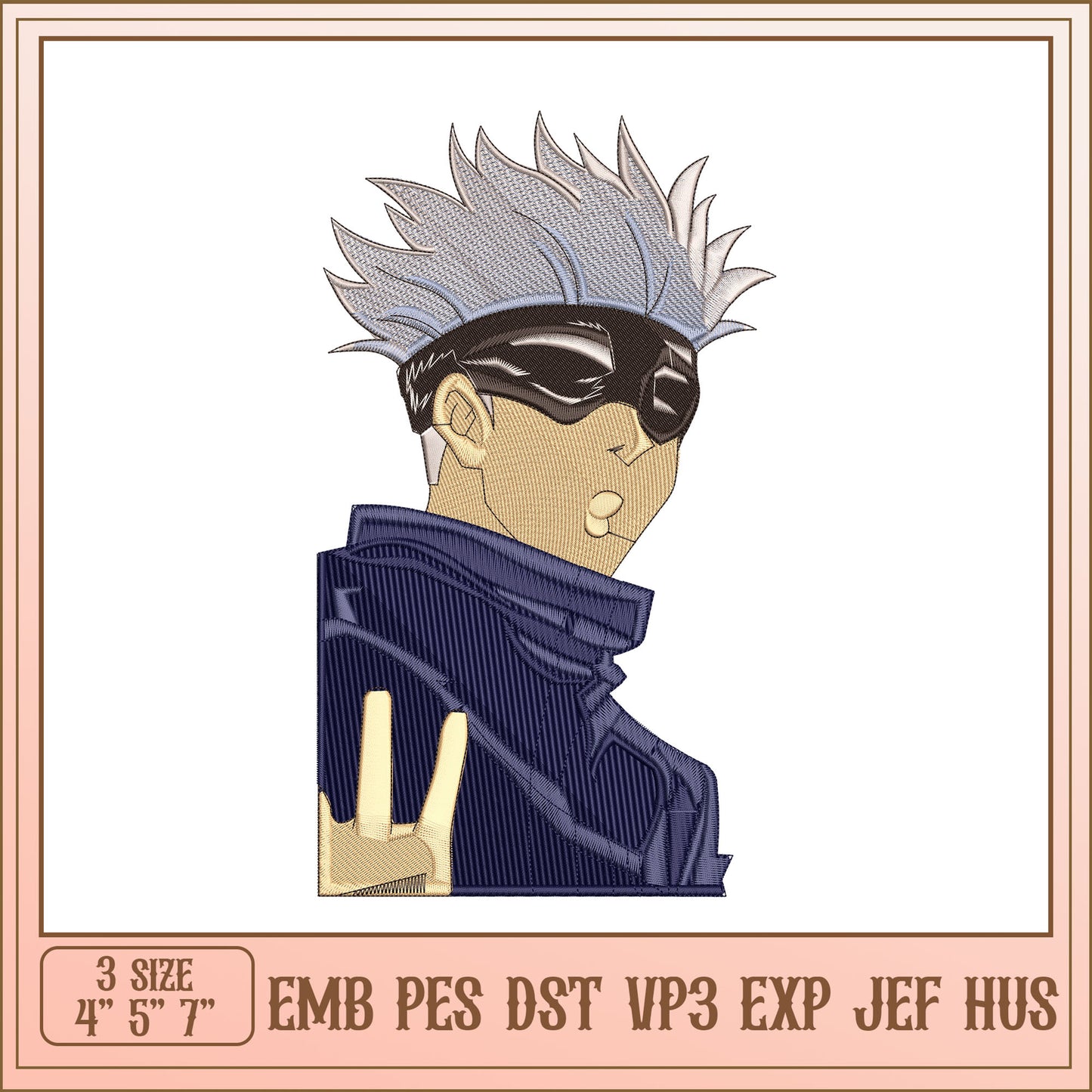 Cool Character Embroidery Design File for All Machine Formats