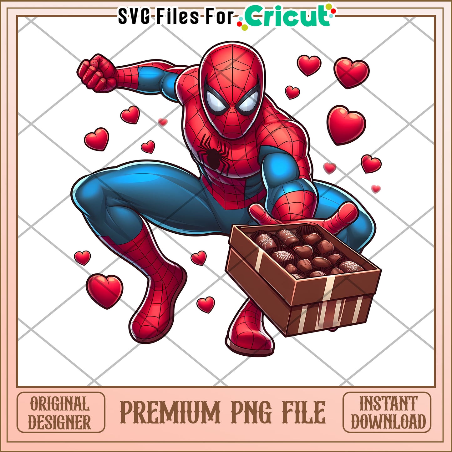 Cool Spider-Man PNG File for Cricut Crafts Download