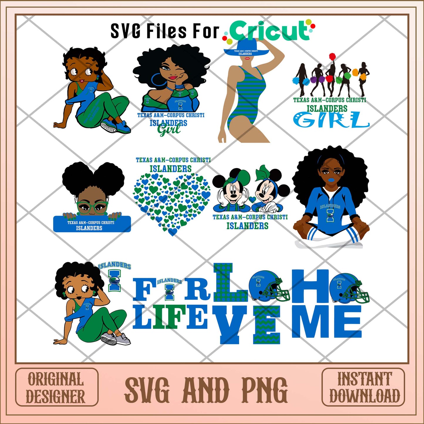 Corpus Christi girl svg, Corpus Christi svg bundle, NCAA svg