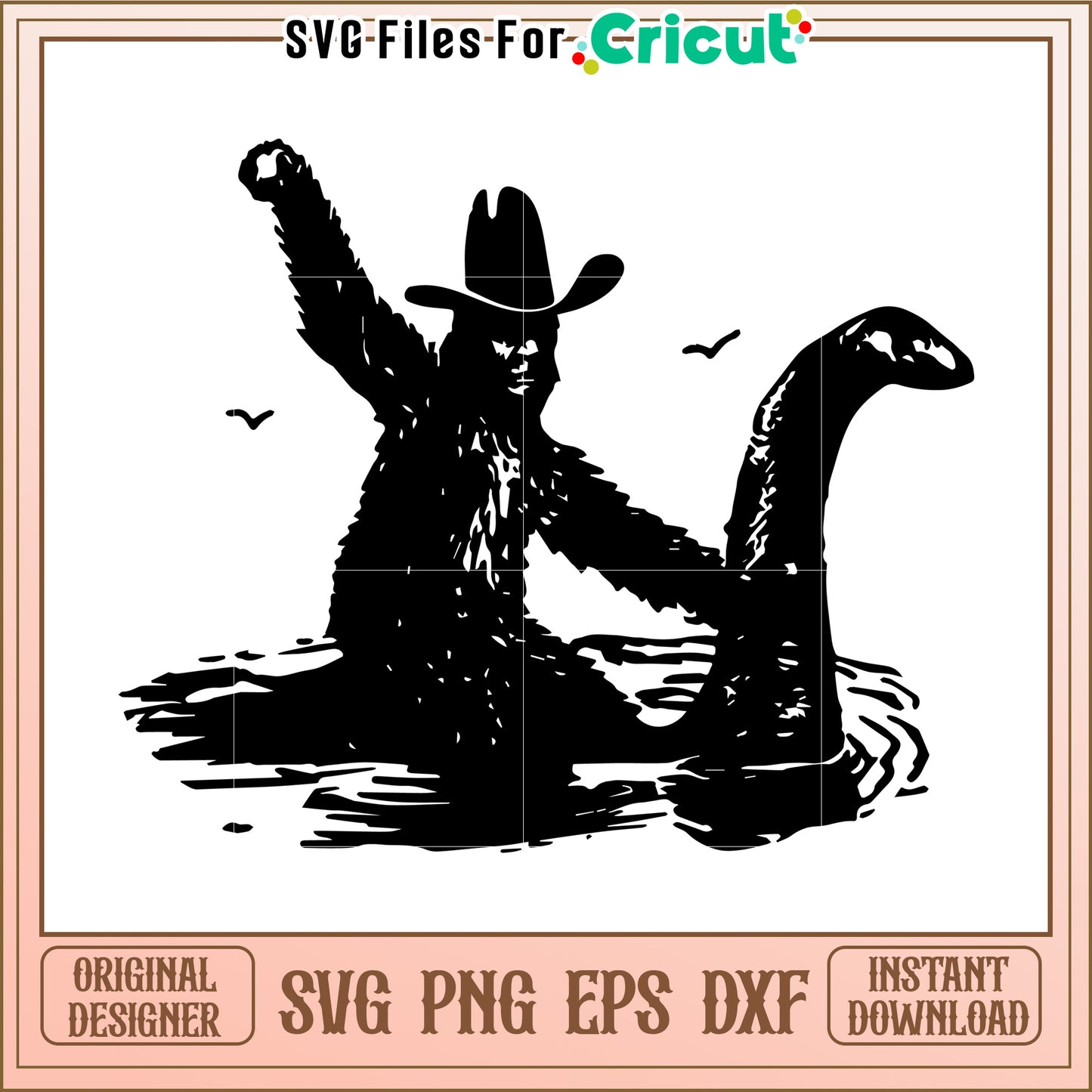 Cowboy Bigfoot Nessie SVG