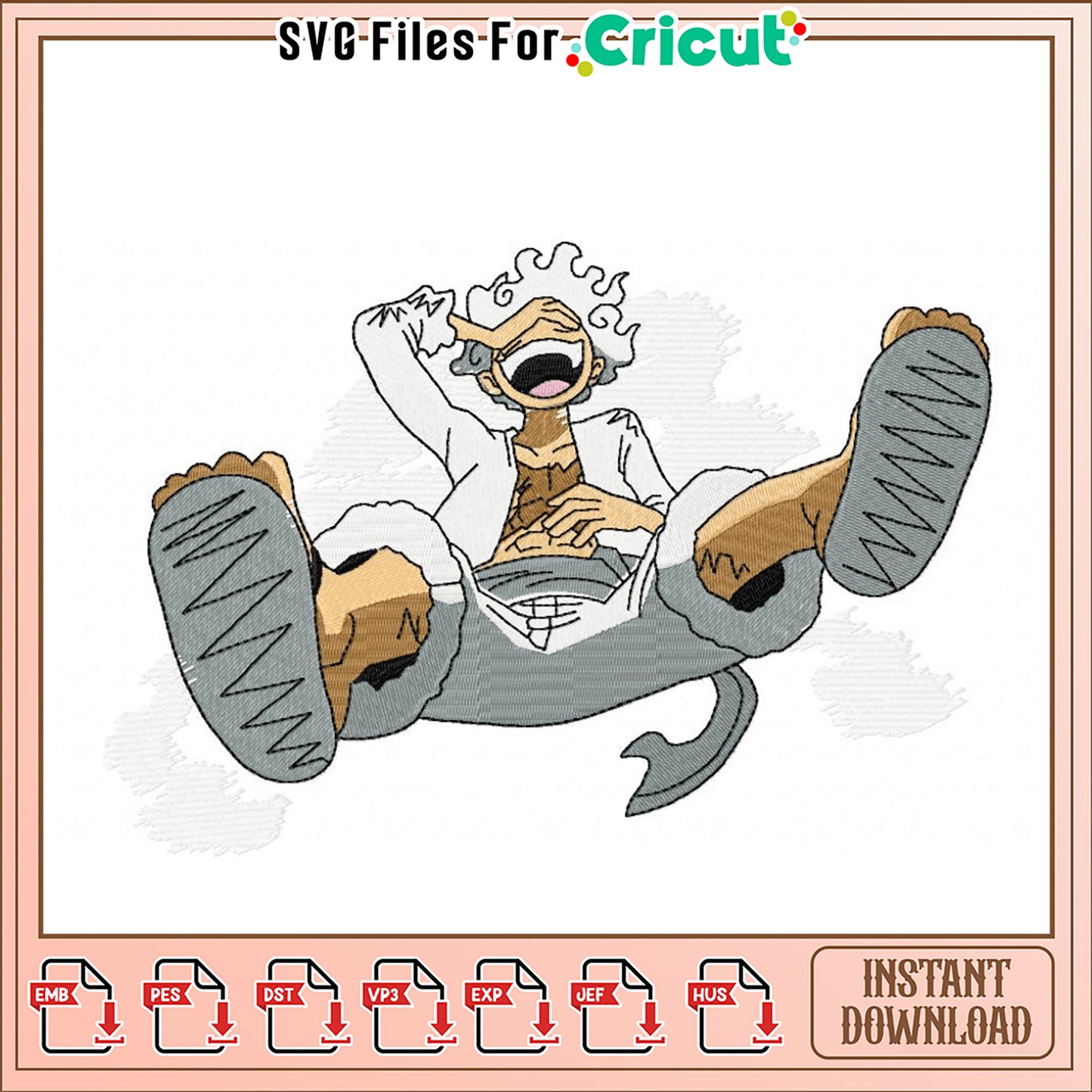 Creative Embroidery Design for Instant Download Fun