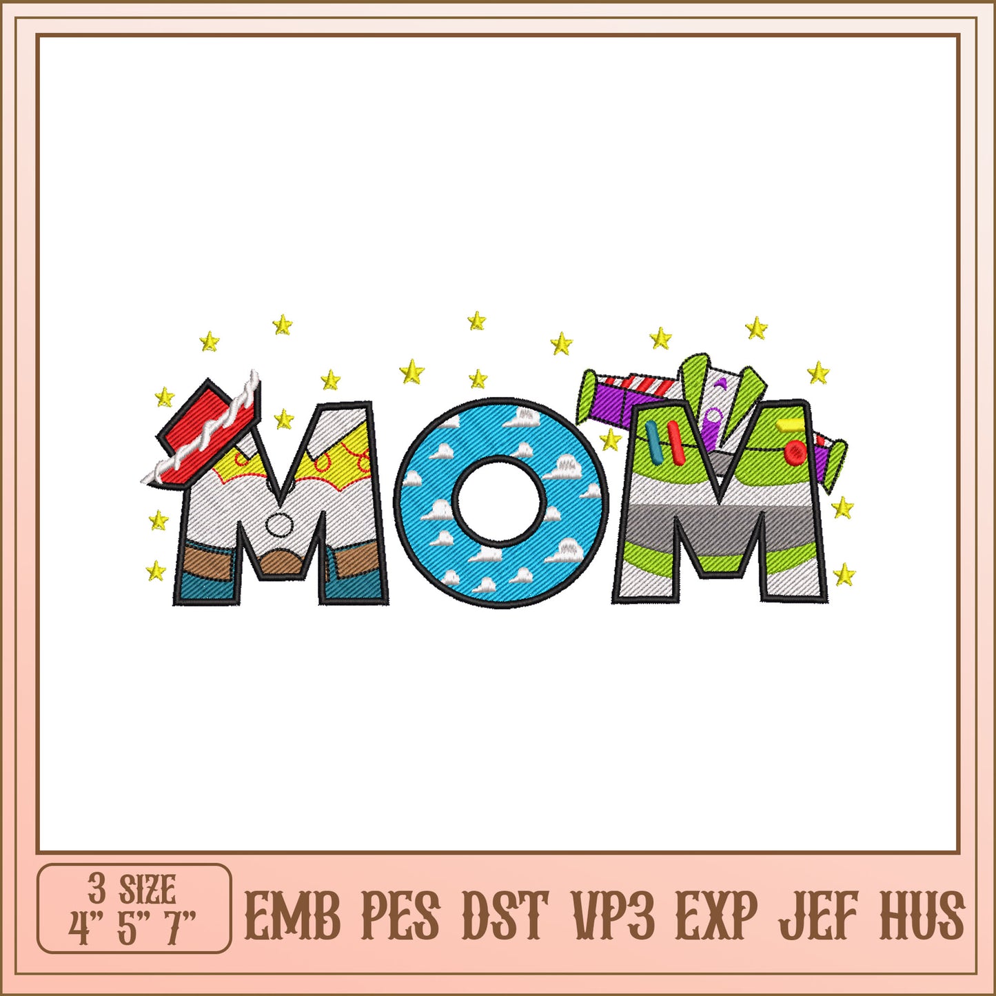 Creative MOM Embroidery Design Digital Download for DIY Projects