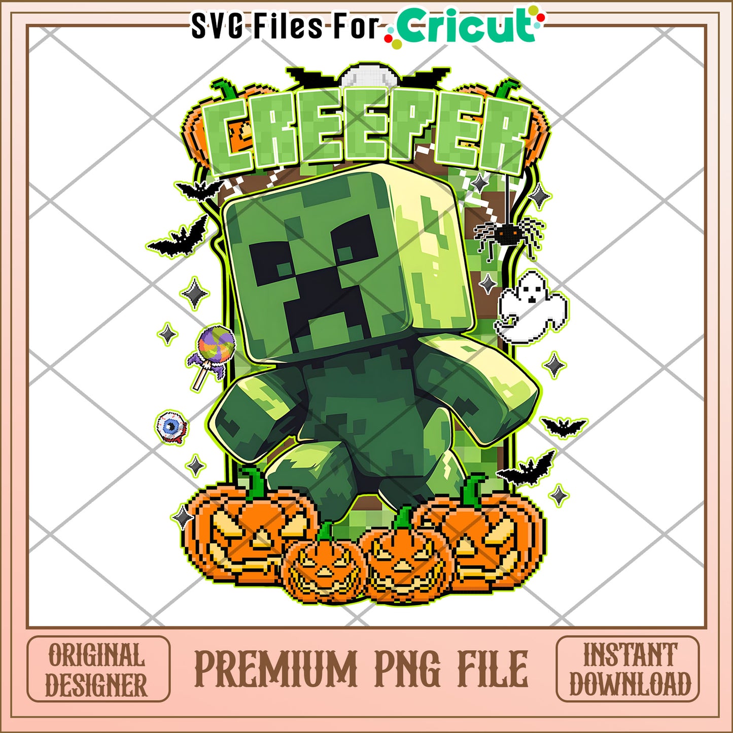Creeper halloween png, halloween decor png, halloween toys png