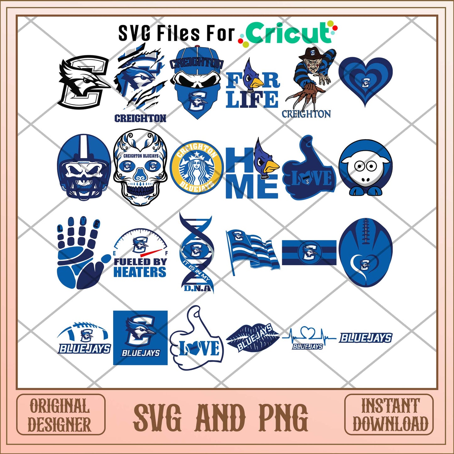 Creighton Bluejays home svg, Creighton Bluejays svg bundle, NCAA svg