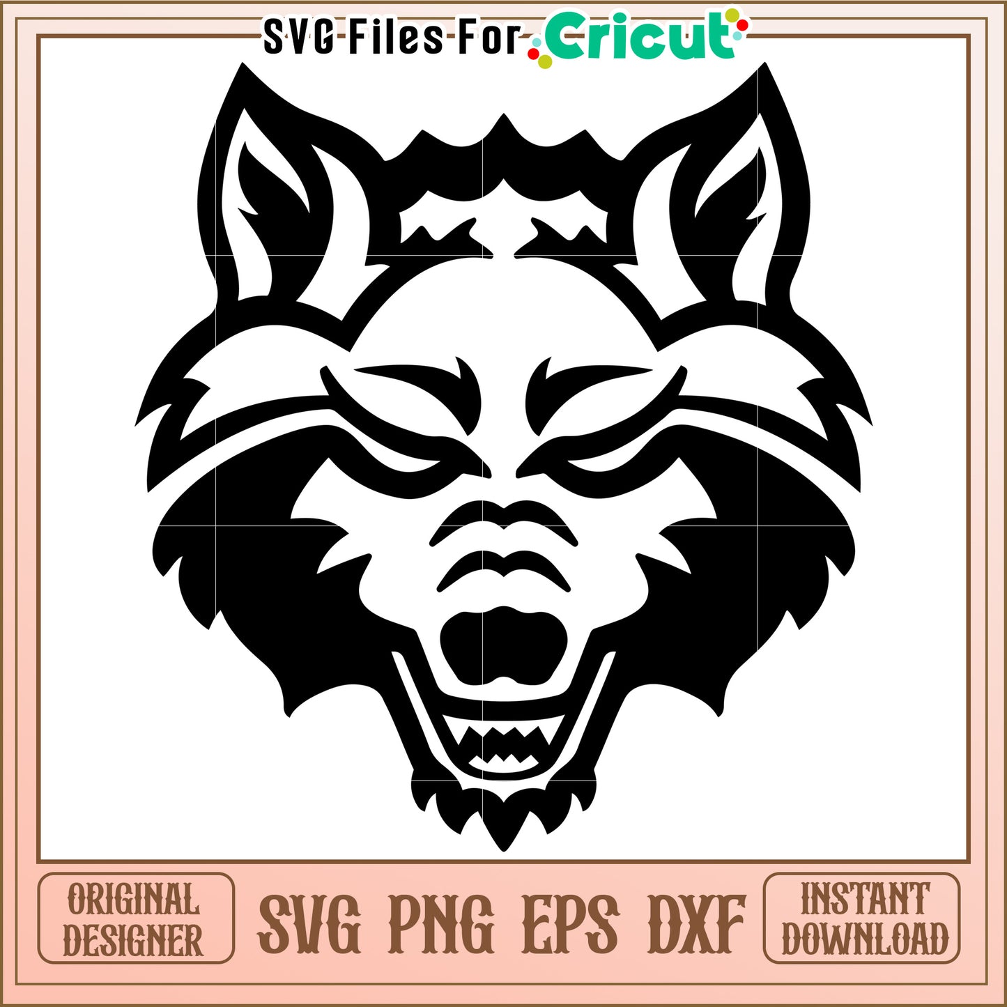 Cricut Wolf SVG Design, Perfect for Your Next Craft Project