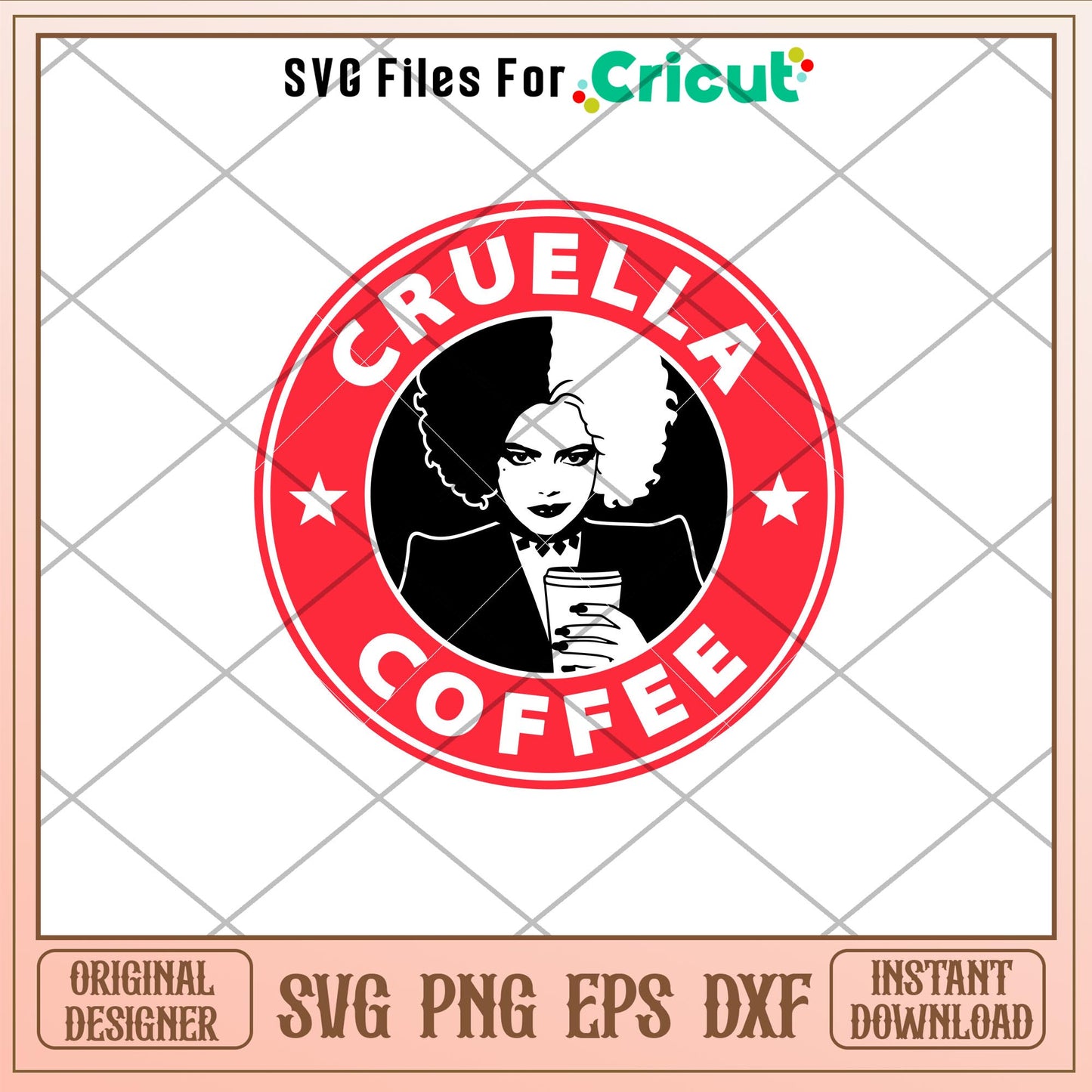 Cruella Coffee, Cruella Coffee Svg