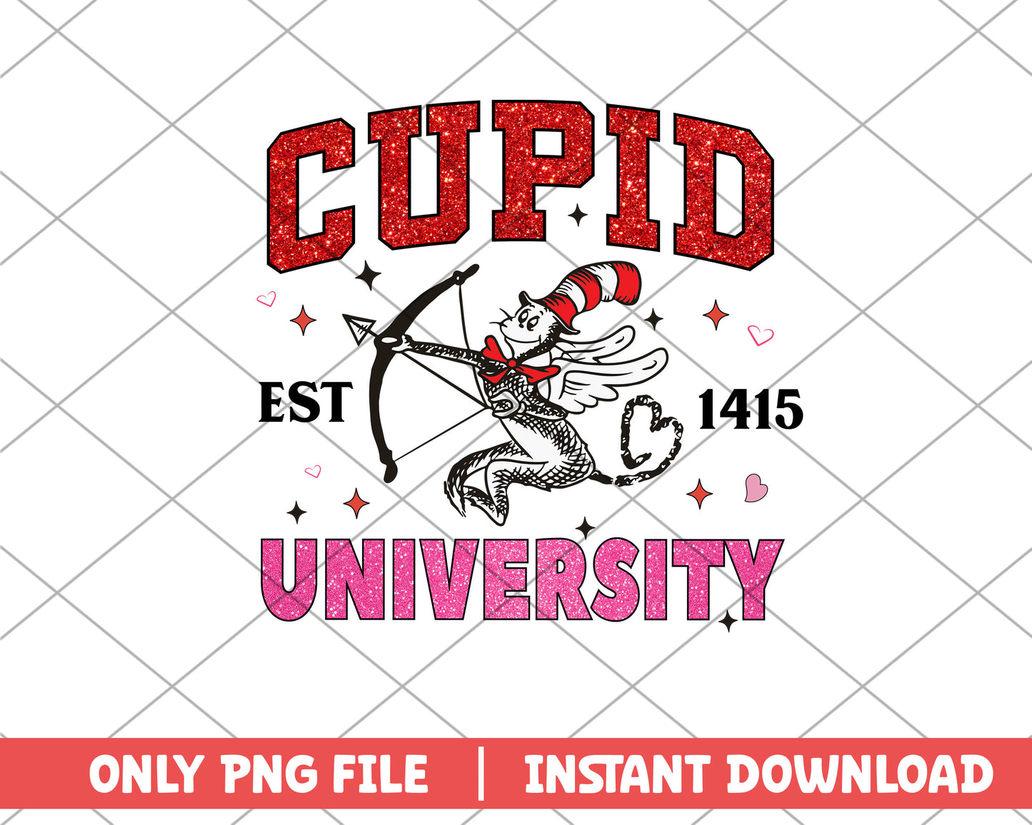 Cupid est 1415 university png