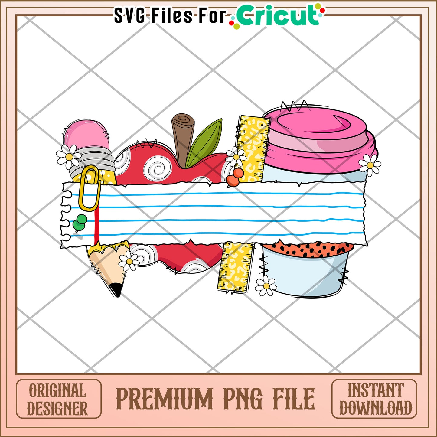 Custom school supplies png, fun school essentials png, first day of school png