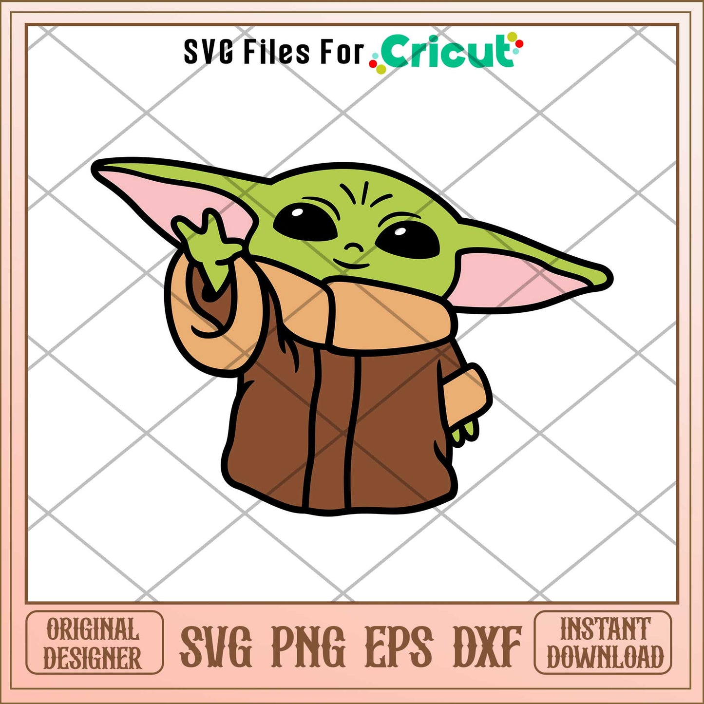 Cute Baby Yoda Trending Svg, The Mandalorian svg, digital download