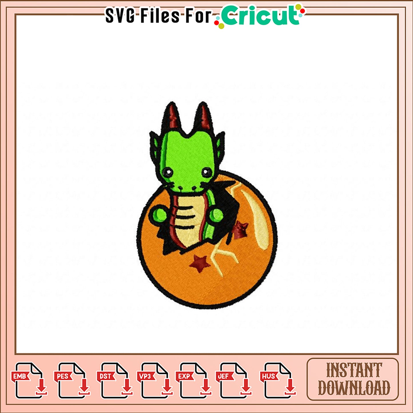 Cute Dragon Embroidery Design for Crafting Enthusiasts