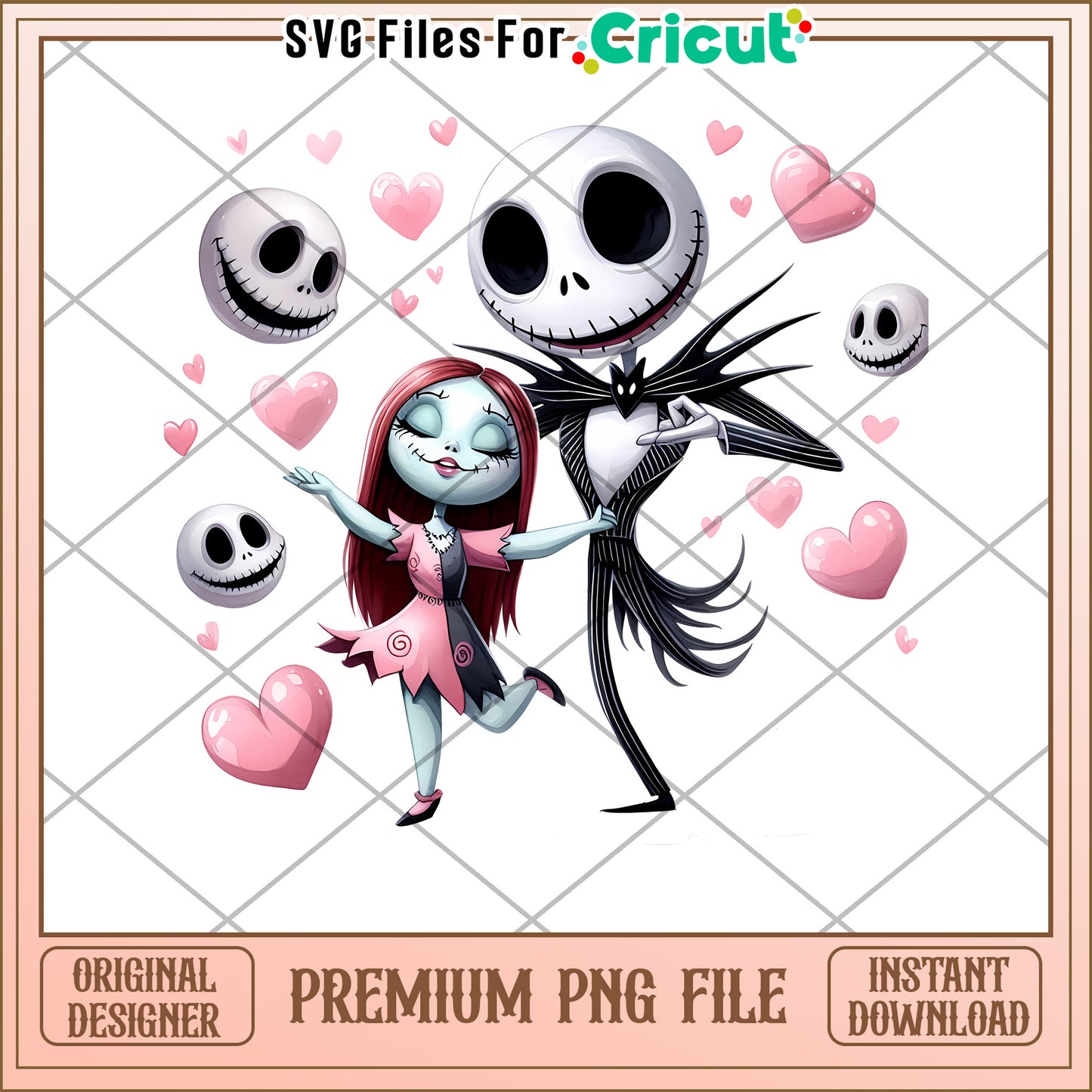Cute Halloween Couple PNG for Cricut Projects Download