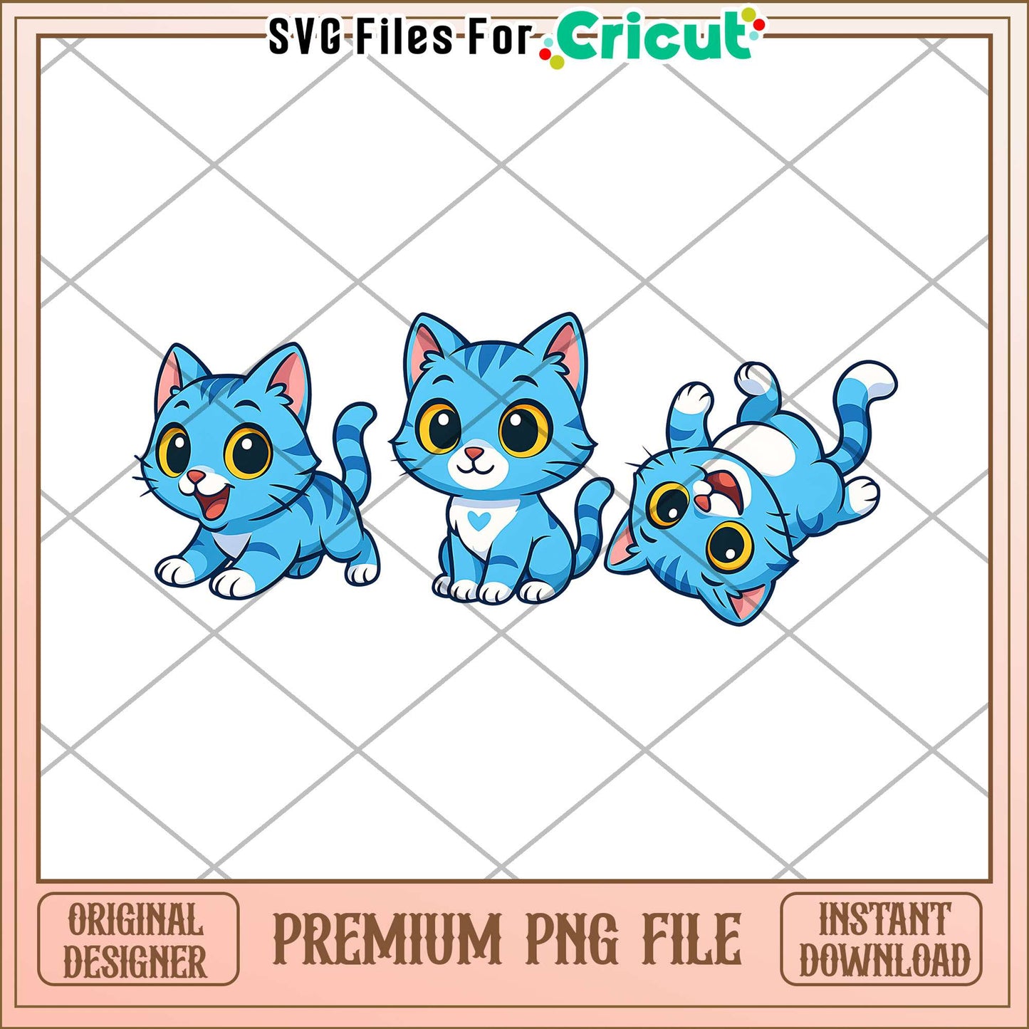 Cute and funny blue cat png, kpop demon hunter png, demon idol png