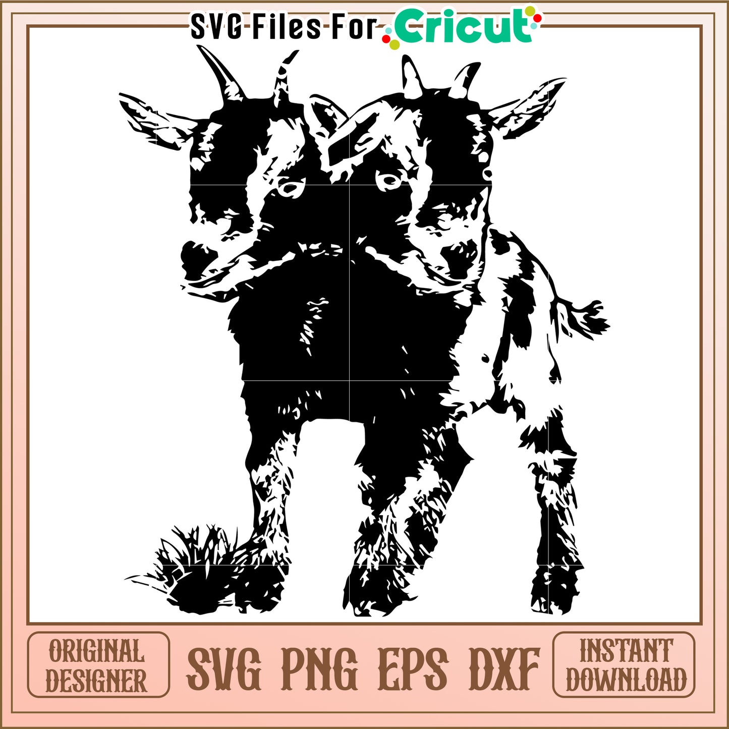 Cute cow silhouette design for creative projects, perfect for stickers
