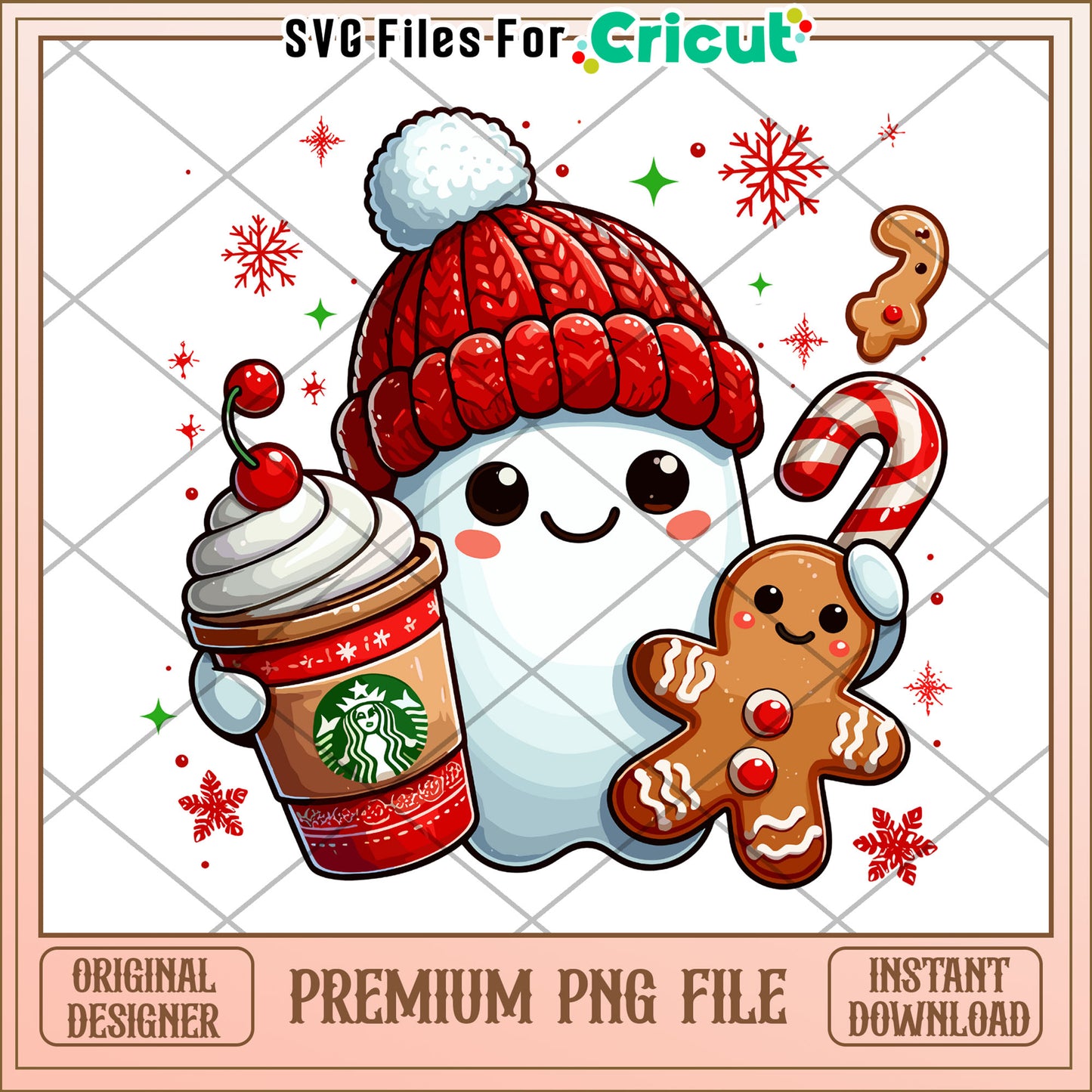 Cute ghost christmas png, trick or treat png, halloween movies png