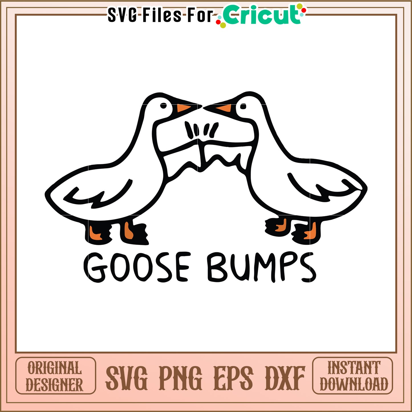 Cute goose illustration, perfect for kids room decor or gifts