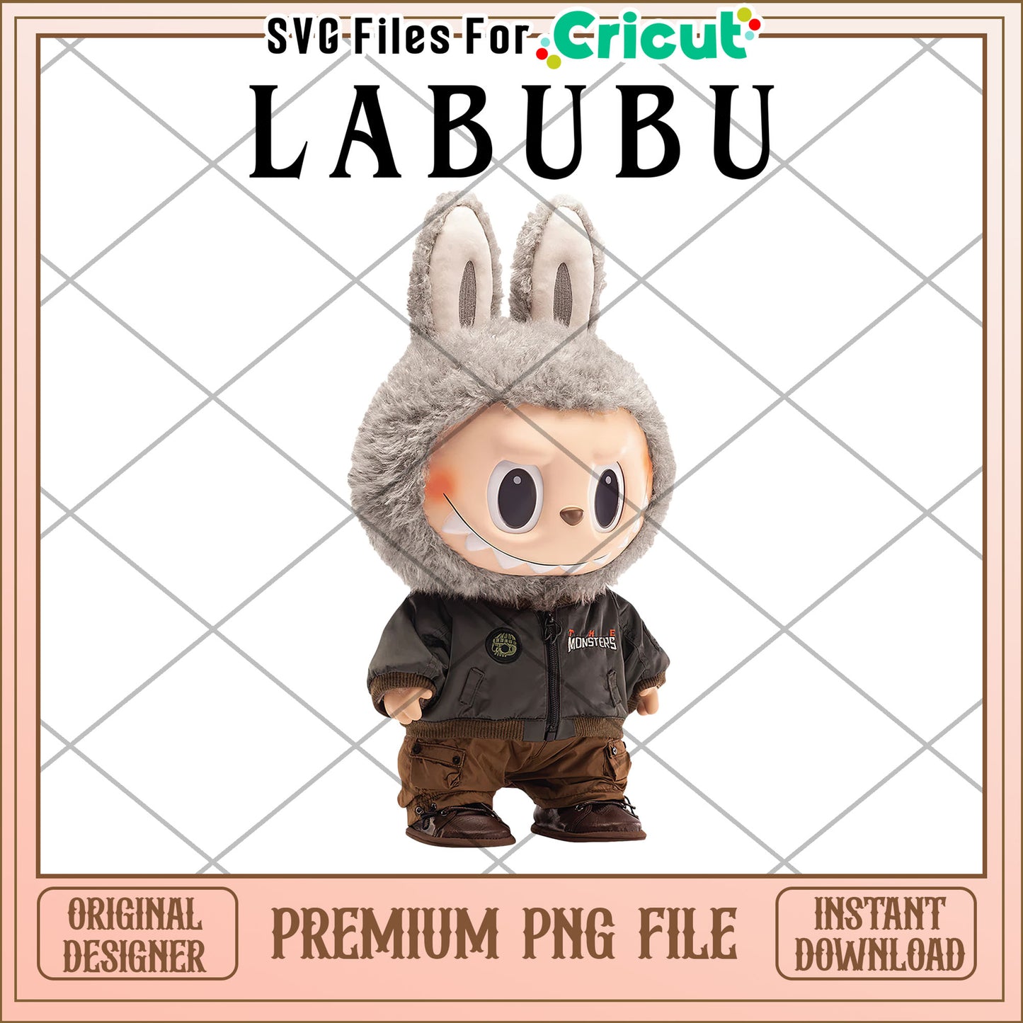 Cute labubu baby dolls png design, cute labubu png, labubu dolls png