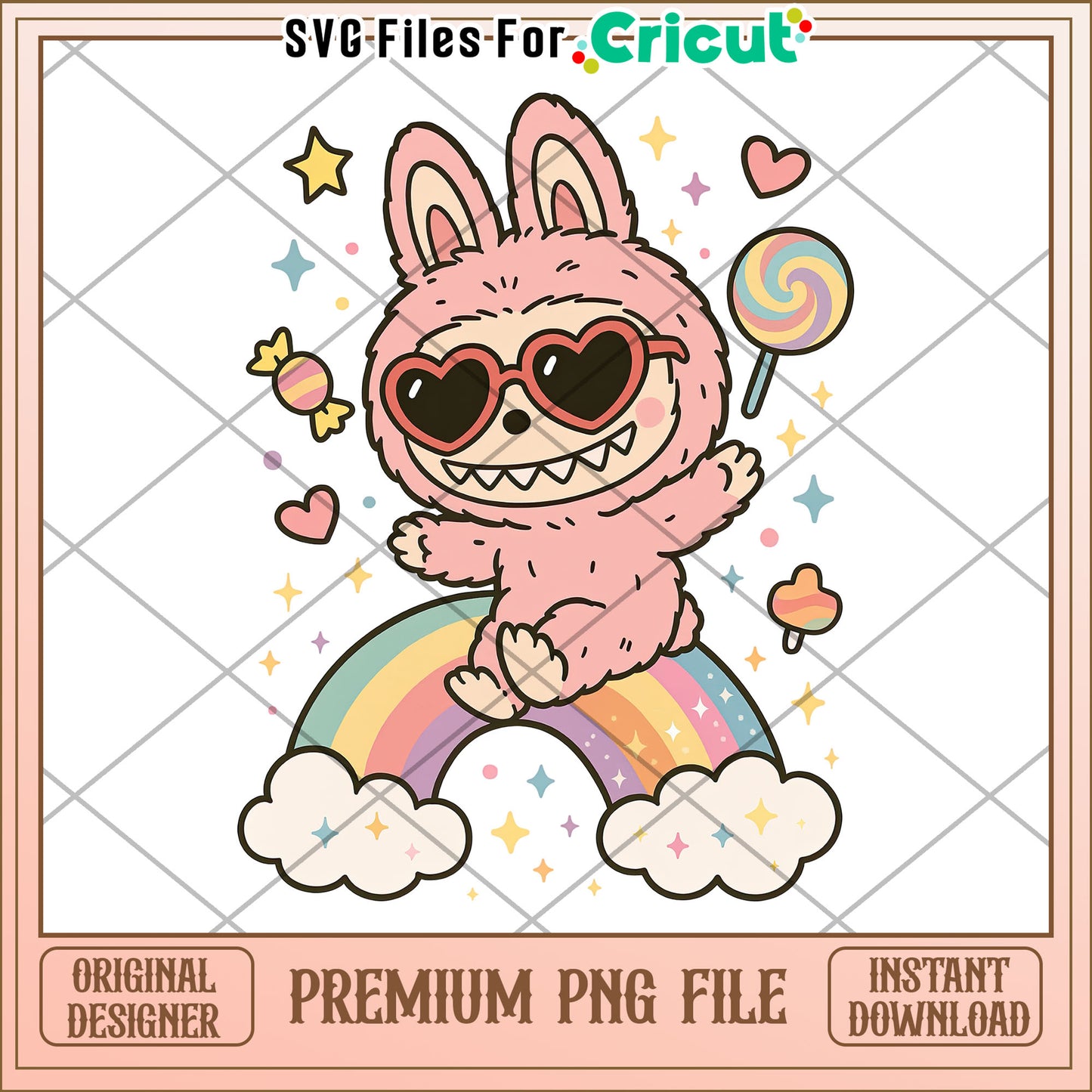Cute labubu raibow design png, labubu clothes png, labubu price png