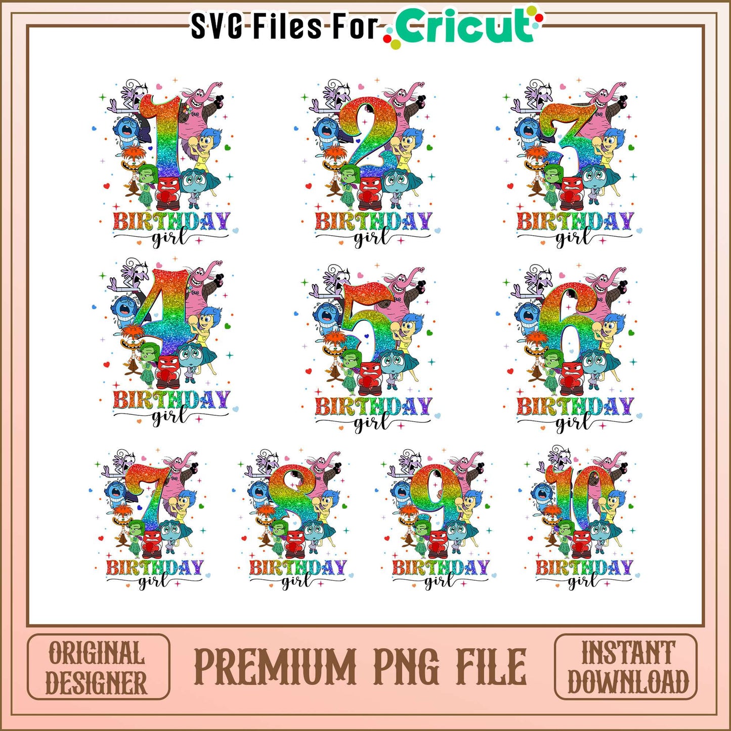 Toy story birthday girl number bundle png, toy story birthday png