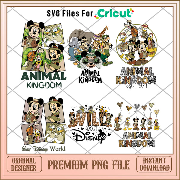 Animal Kingdom PNG Bundle, Mickey mouse png – svg files for cricut