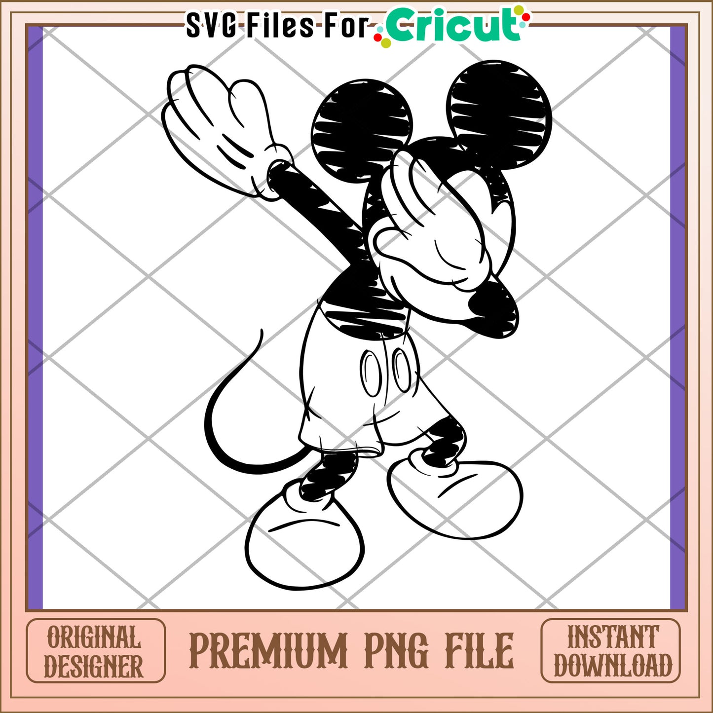 Dabbing Mickey Mouse PNG Design