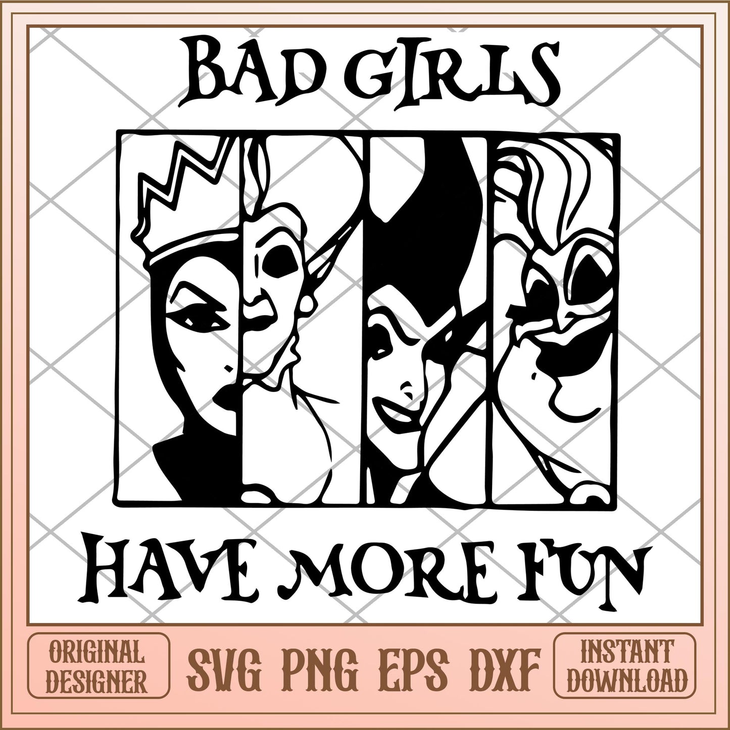 Dad girls have more fun svg, Disney characters svg, Digital Download