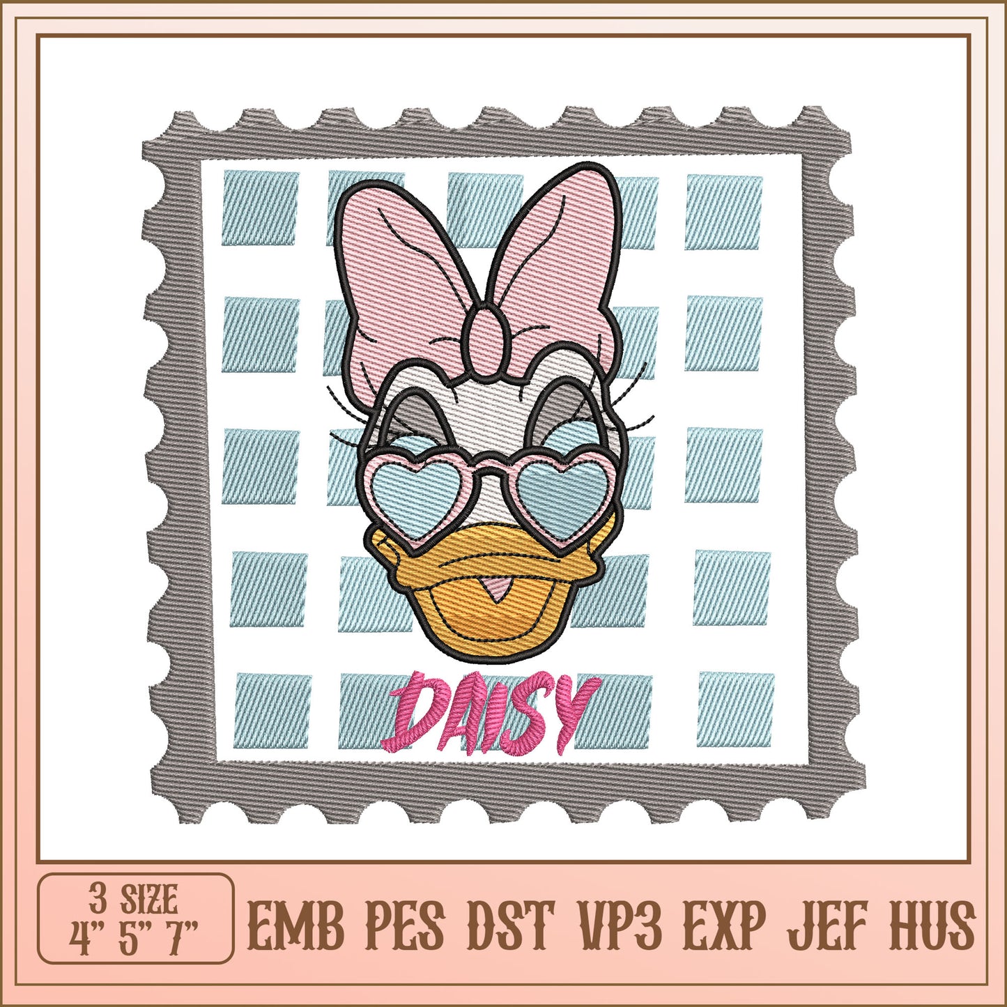 Daisy Duck Embroidery Design for Fun Crafting Projects