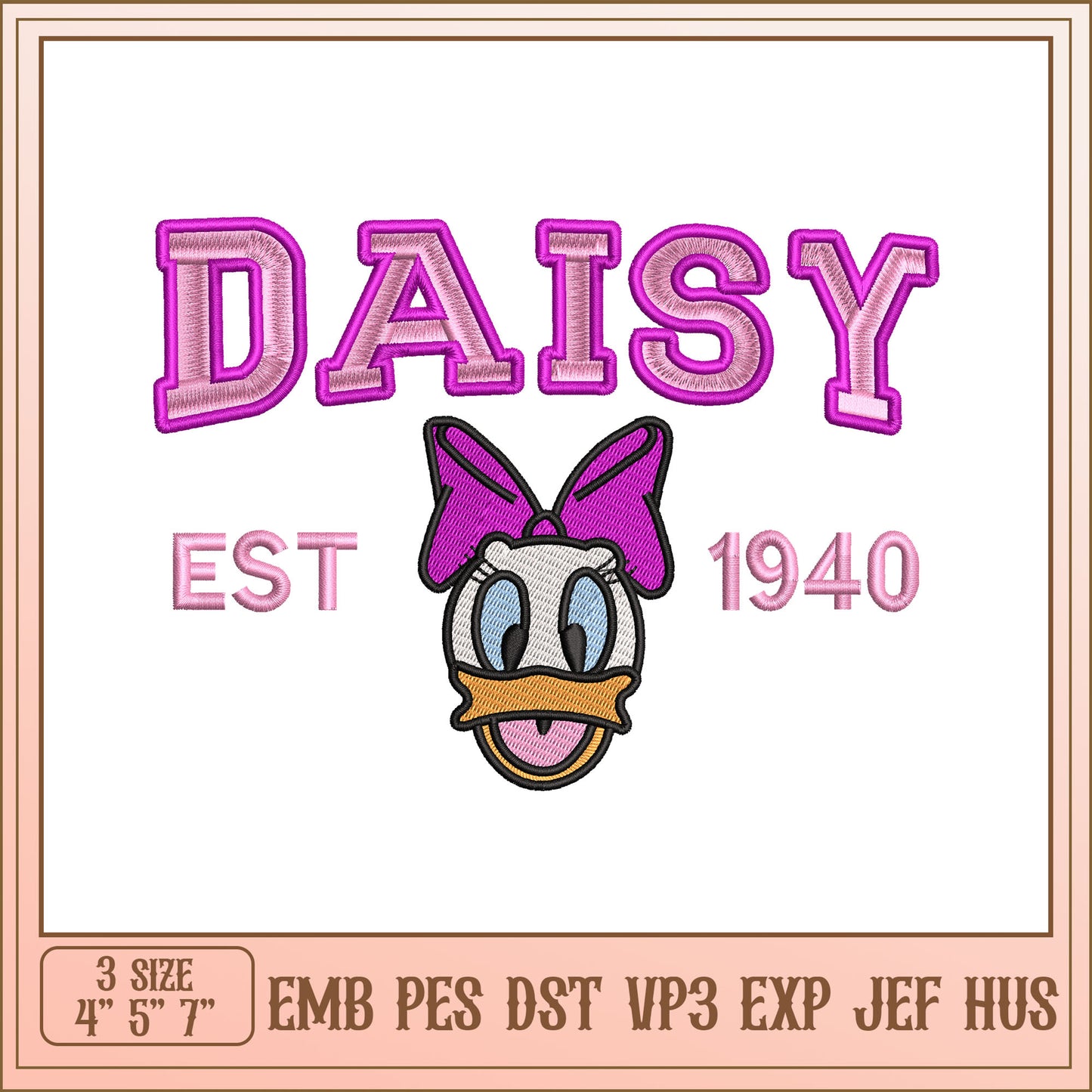 Daisy Embroidery Design 1940