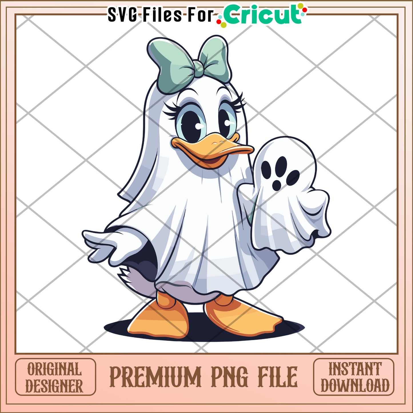 Daisy cute ghoul png, spirit halloween png, halloween candy png