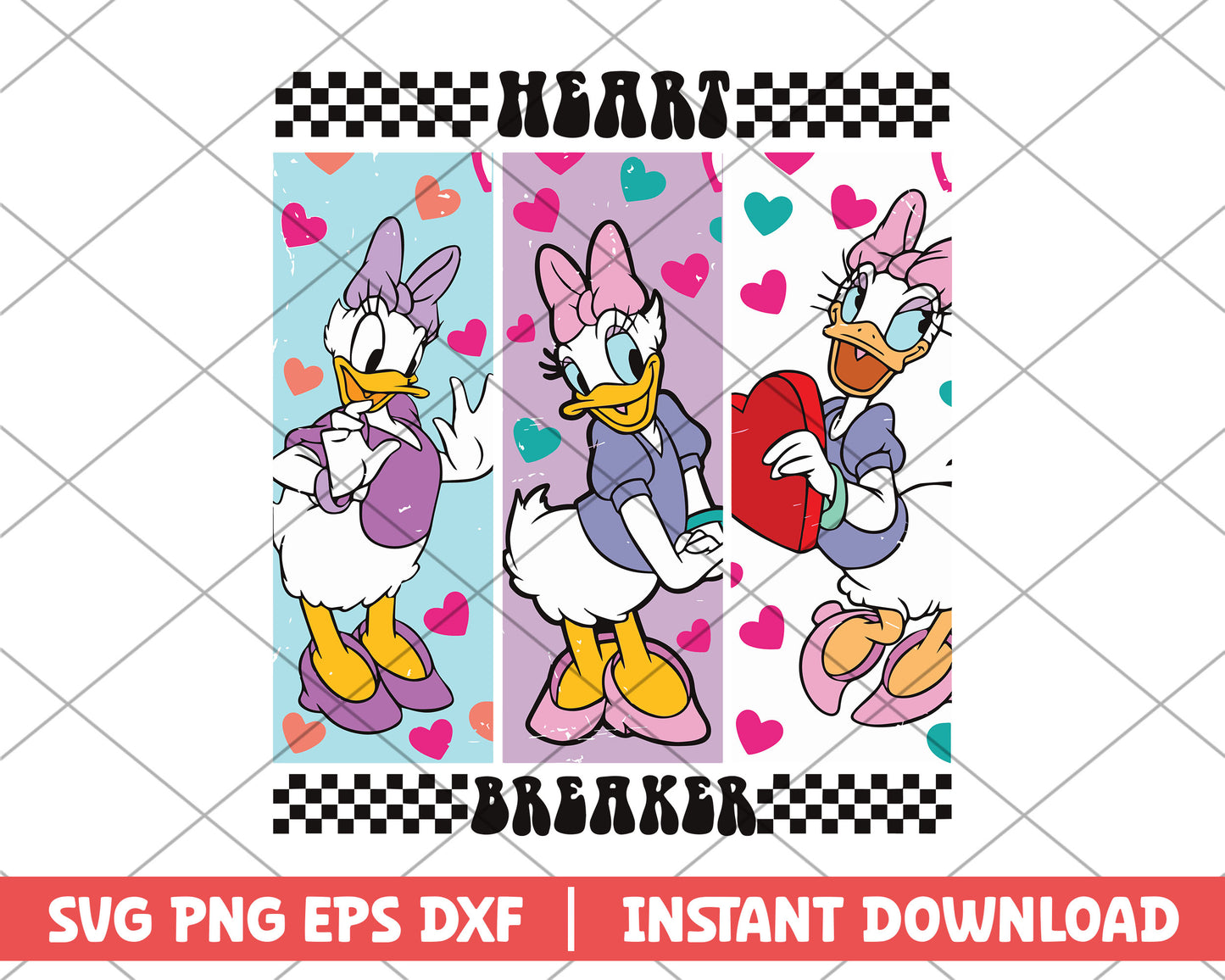Daisy heart breaker svg