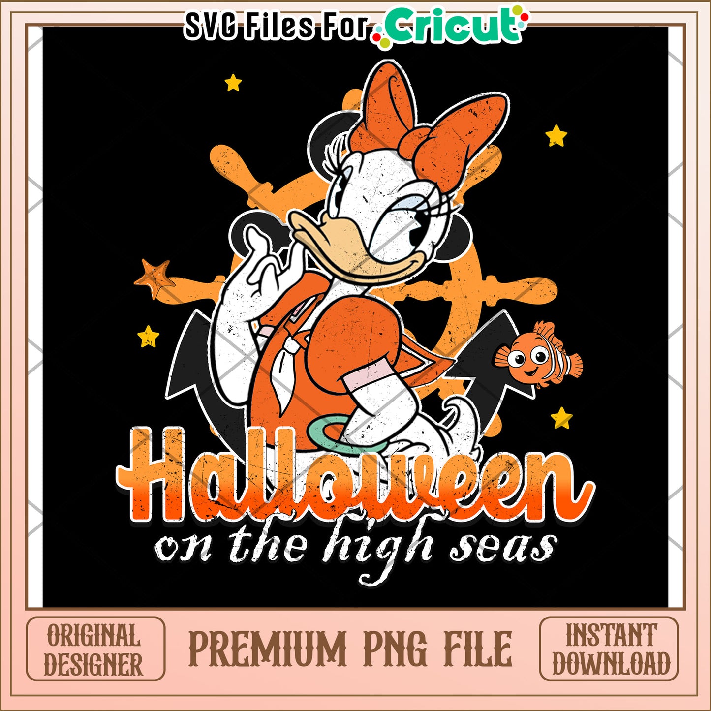 Daisy on the hight street png, hallow png, halloween wallpaper png