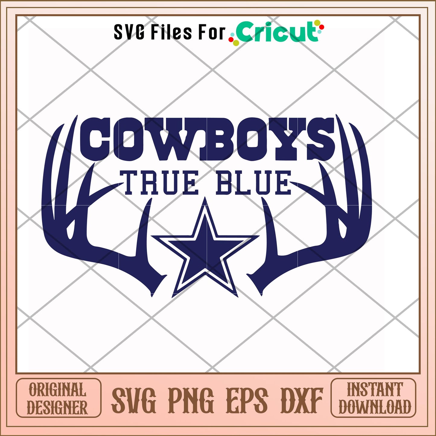Dalals Cowboys true blue svg, Dalals Cowboys svg, new nfl svg