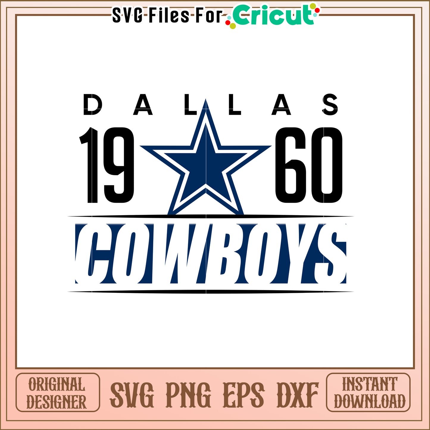 Dallas Cowboys Star SVG Design for Fans and Crafts