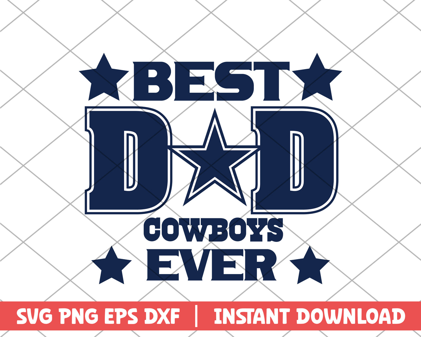 Dallas Cowboys best dad ever svg, Dallas Cowboys svg
