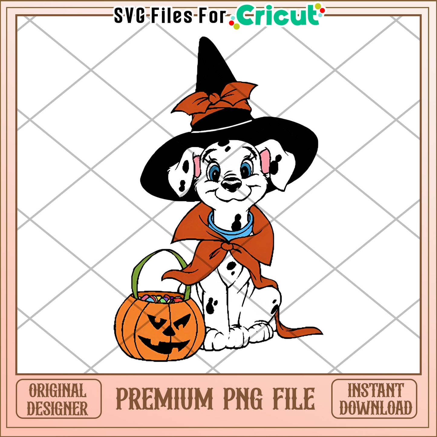 Dalmatian witch png, halloween png, halloween cartoons png
