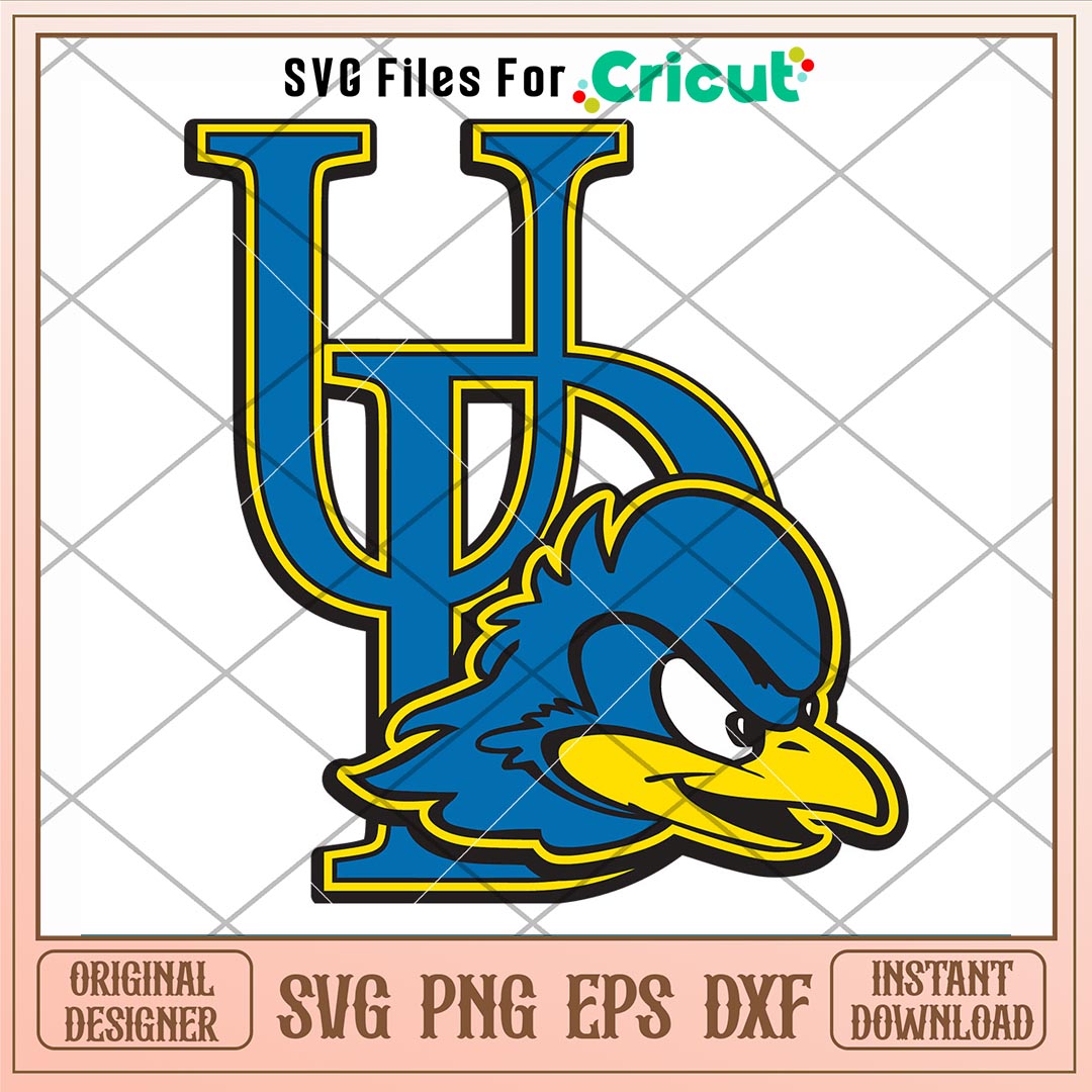 Delaware Blue Hens Logo Svg, Delaware Blue Hens Svg, NCAA Svg