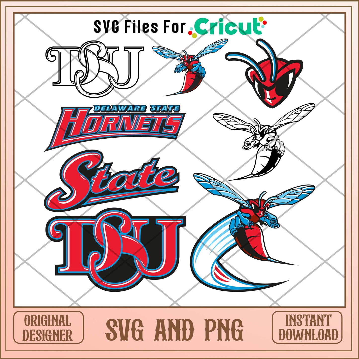 Delaware State Hornets svg, Delaware State Hornets svg bundle, NCAA svg