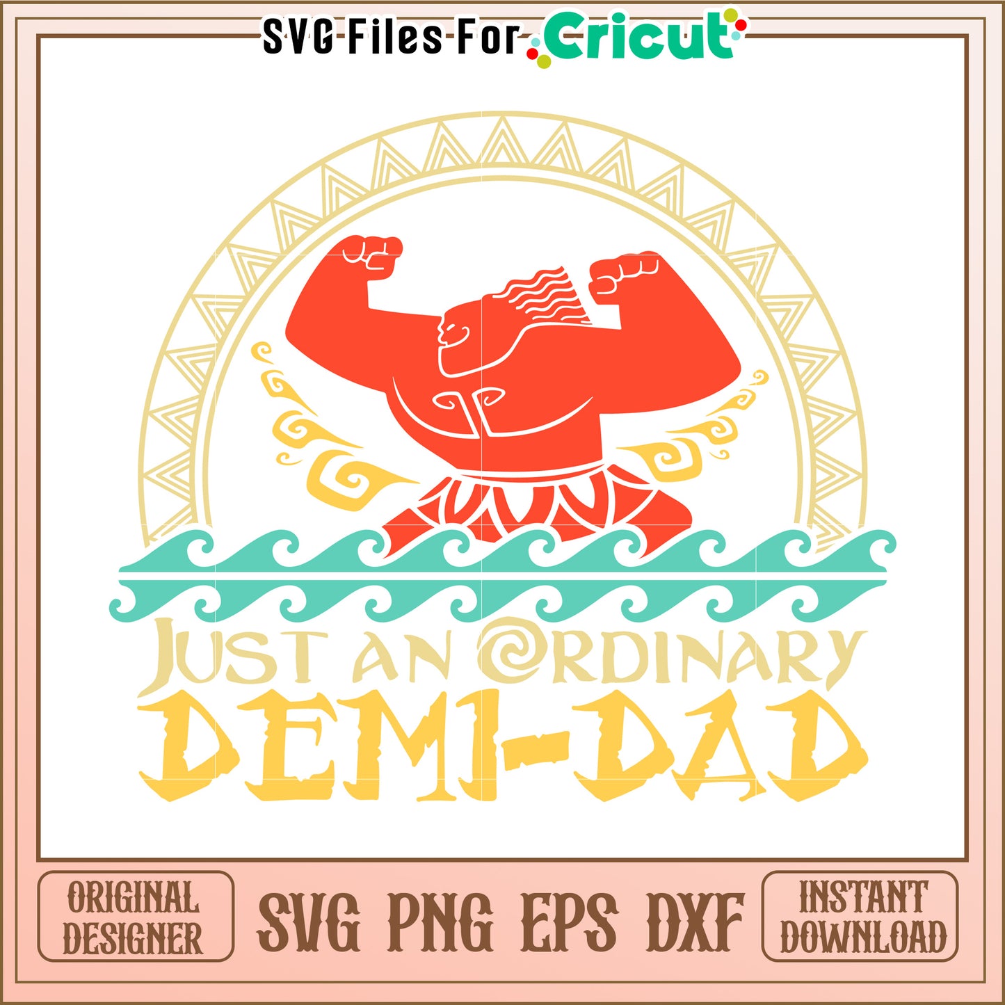 Demi-God Dad SVG Design - Instant Download
