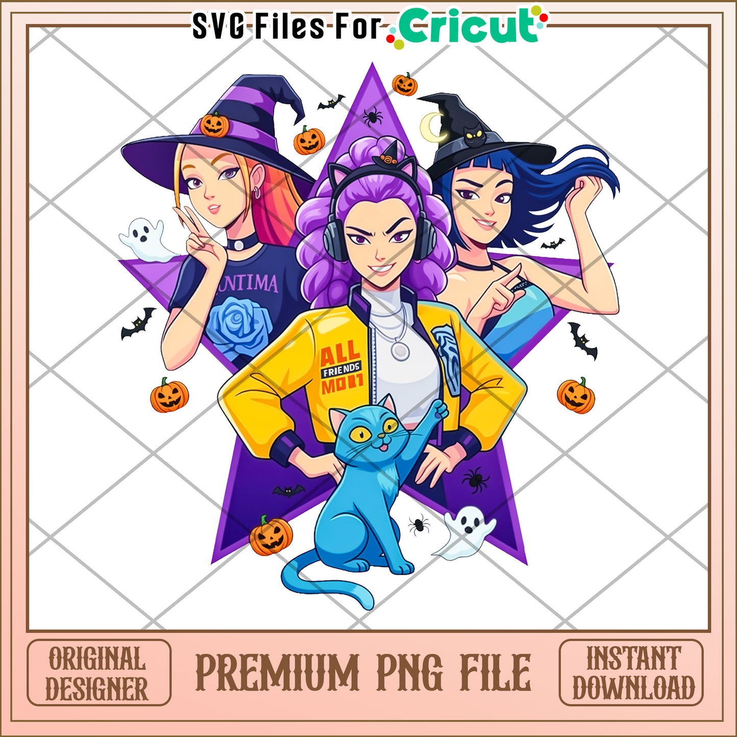 Demon hunters png, halloween jokes png, halloween drawings png