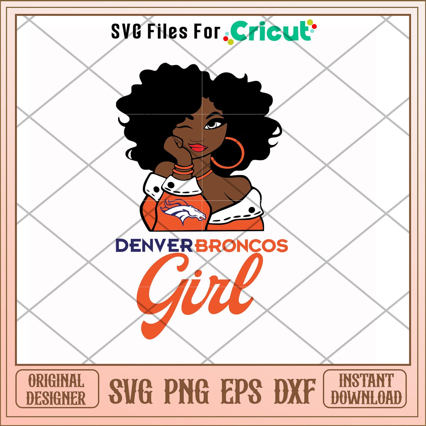 Denver Broncos Girl nfl team svg, Denver Broncos svg, new nfl svg