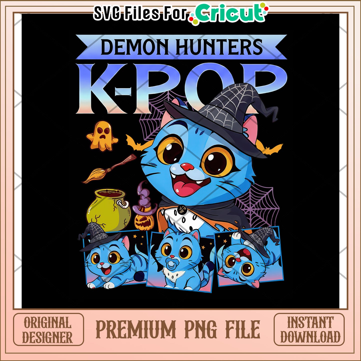 Derpy Halloween Kpop Demon Hunter png, kpop demon hunters png, halloween png