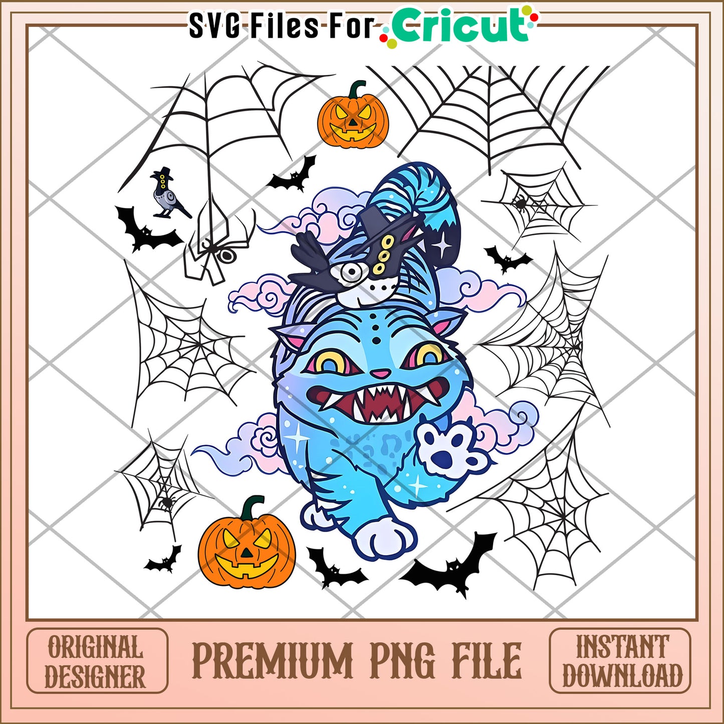 Derpy the tiger png, demon hunters png, halloween time png