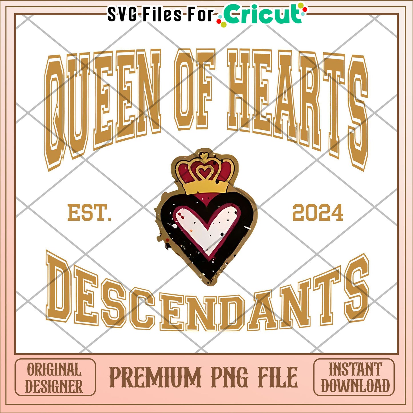 Descendant queen of heart png, disney villain daughter png, teen fantasy style png
