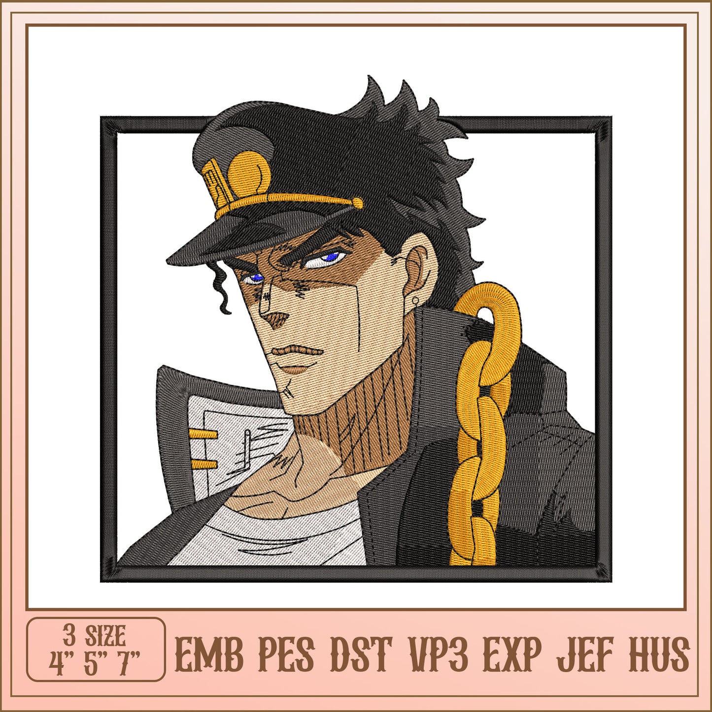 Dio Brando Embroidery Design - 3 Sizes