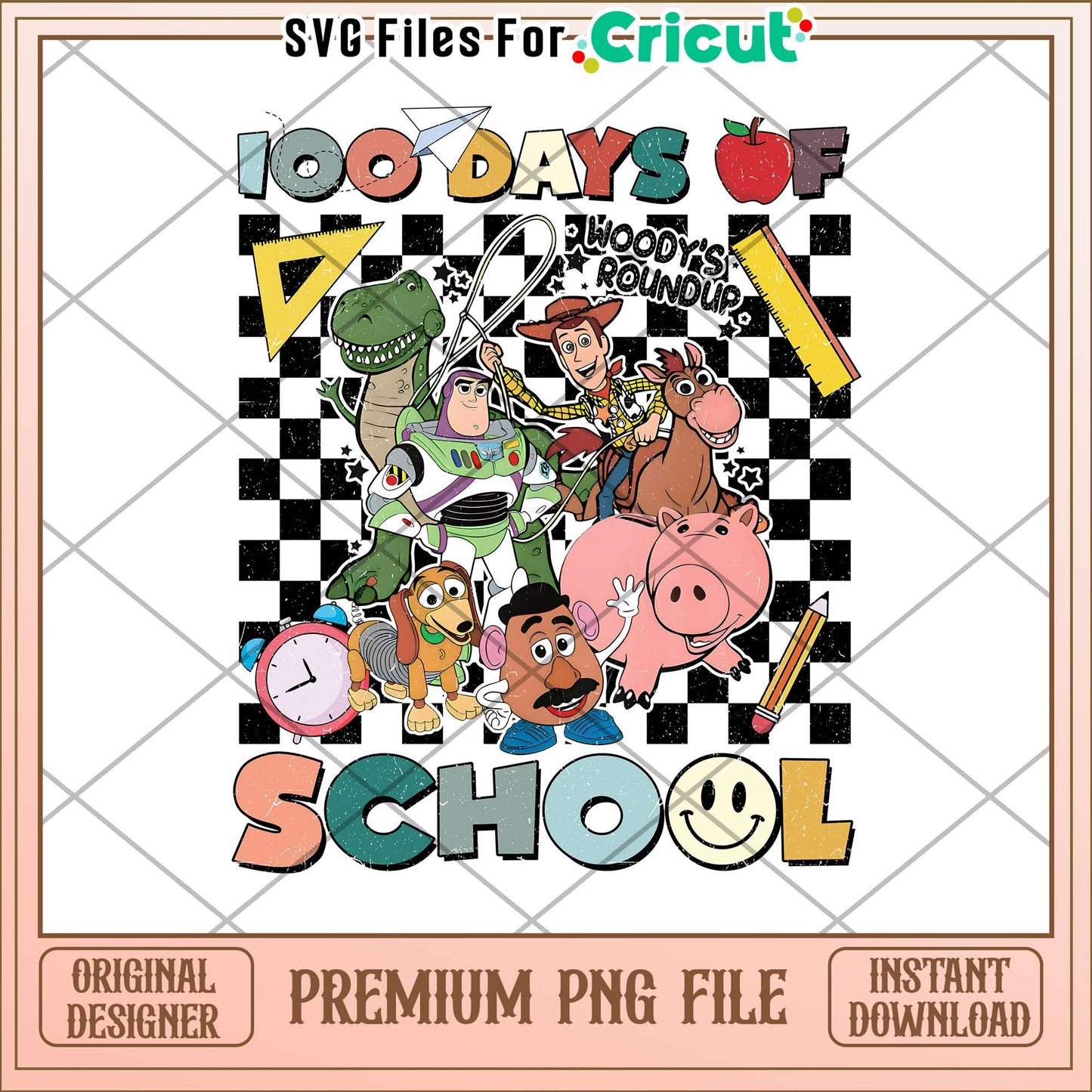 Disney 100 days of school toy story png, disney characters png