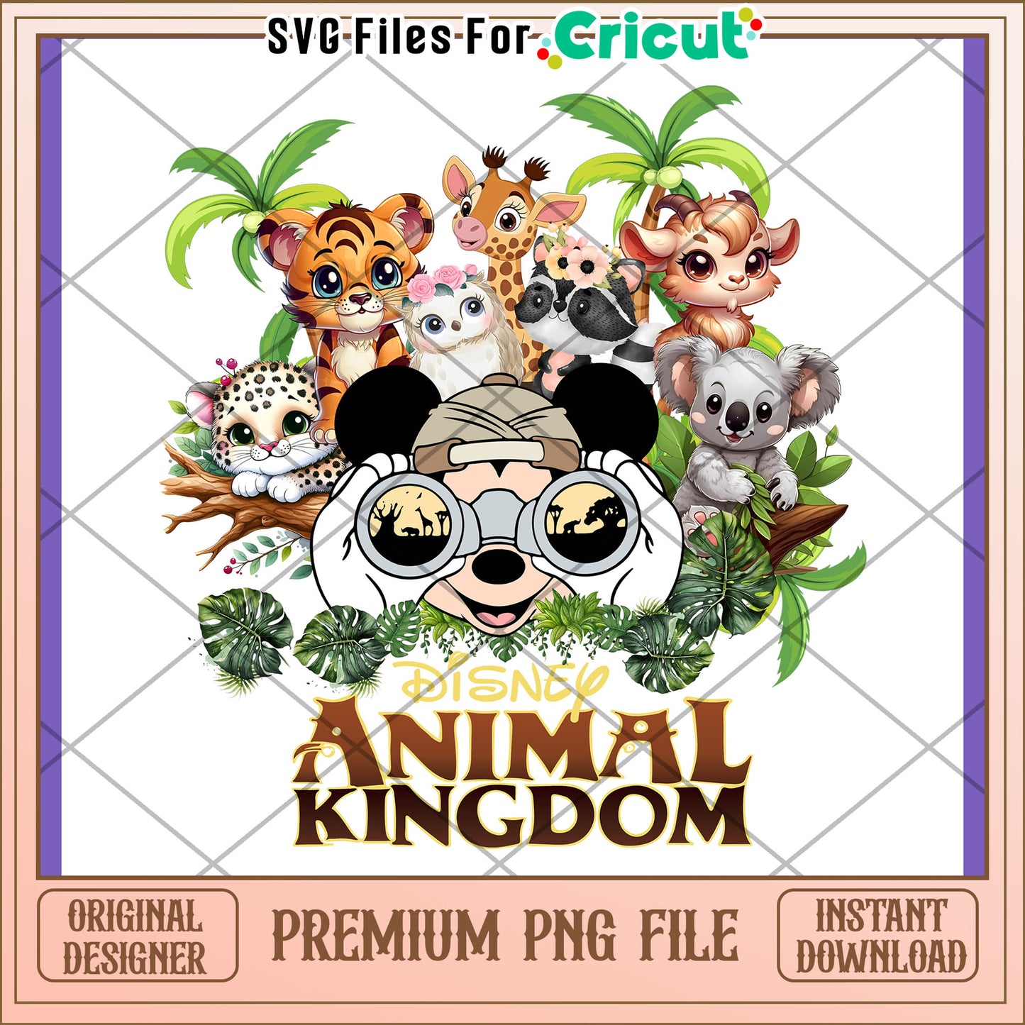 Disney Animal Kingdom PNG Design for Creatives