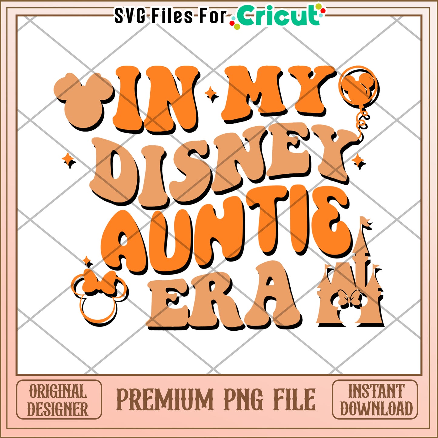 Disney Auntie Era PNG Sublimation Design