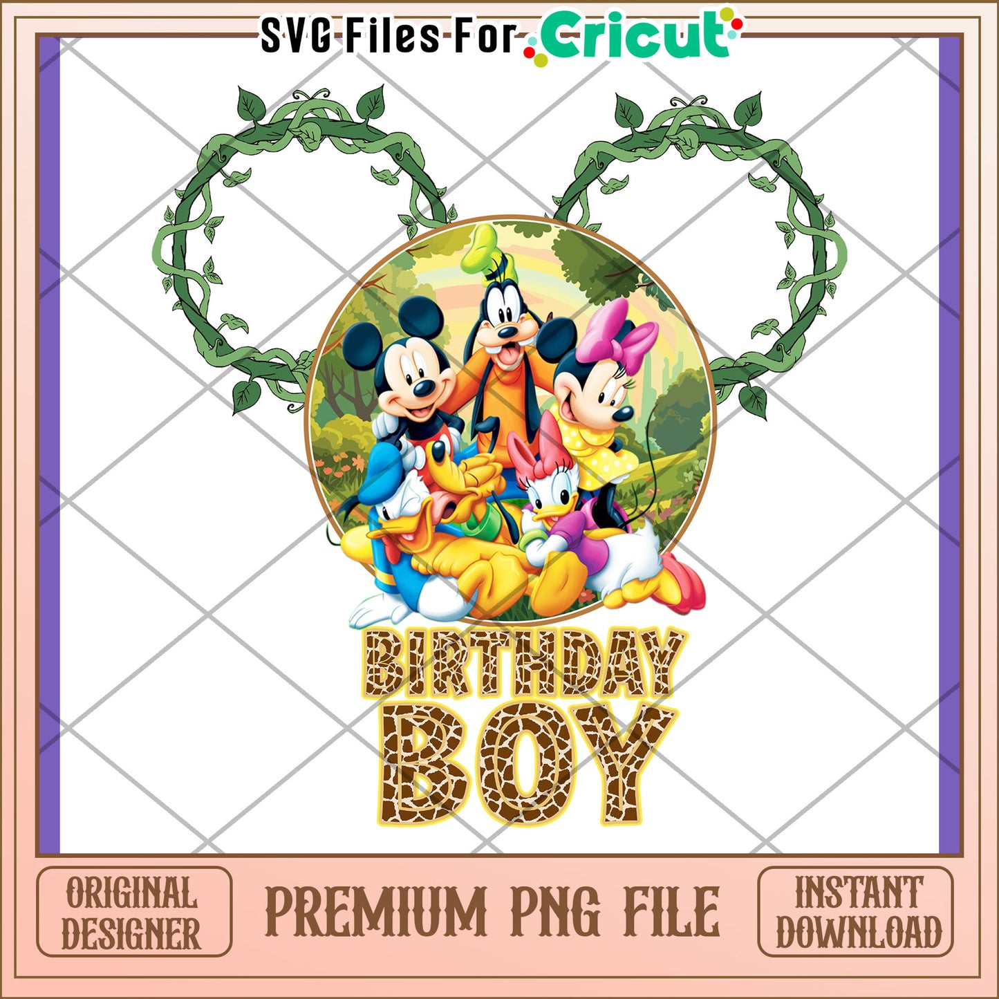 Disney Birthday Boy PNG Design