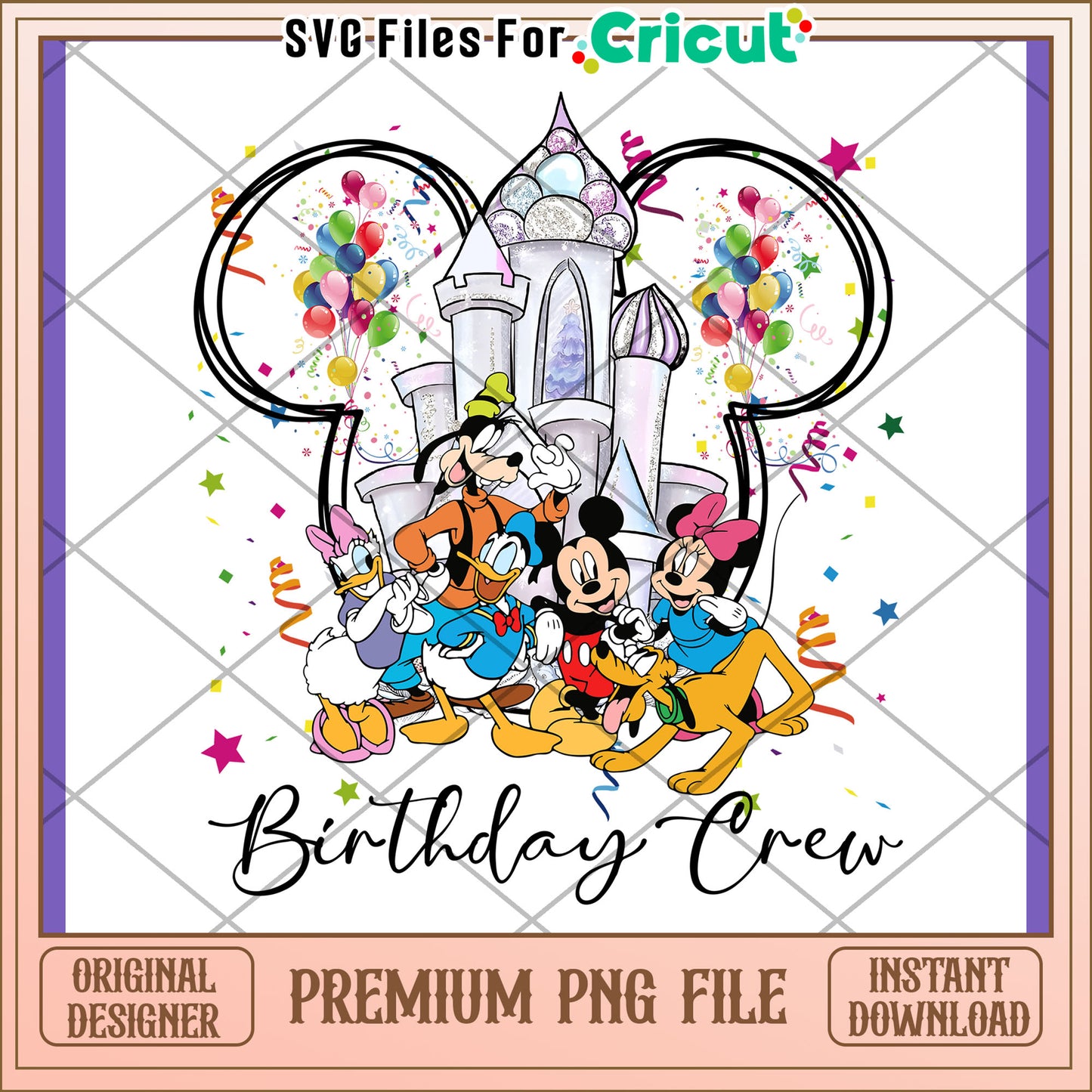 Disney Birthday Crew PNG Design